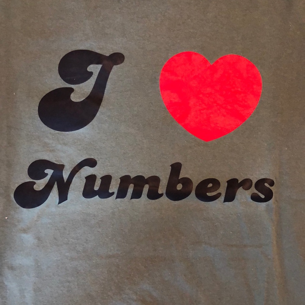 I love numbers T-shirt